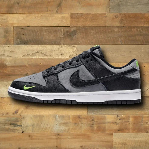Nike Dunk Low "Black Cool Grey Volt Mini Swoosh" - Loiz